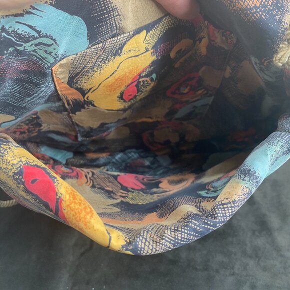 Handmade Boho Purse, Woven Bohemian Style Cross Body Purse, Lightweight - Picture 5 of 10